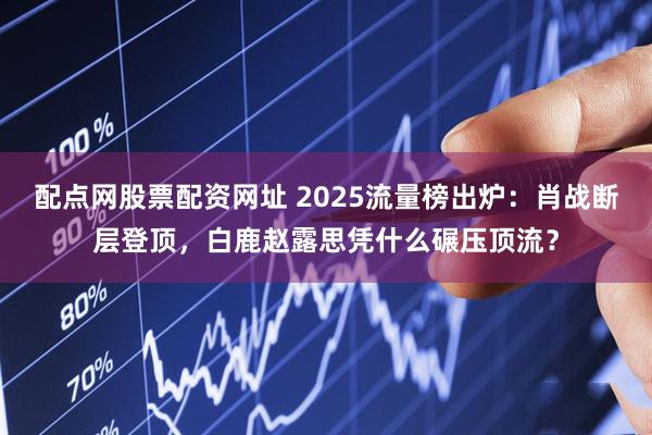 配点网股票配资网址 2025流量榜出炉：肖战断层登顶，白鹿赵露思凭什么碾压顶流？