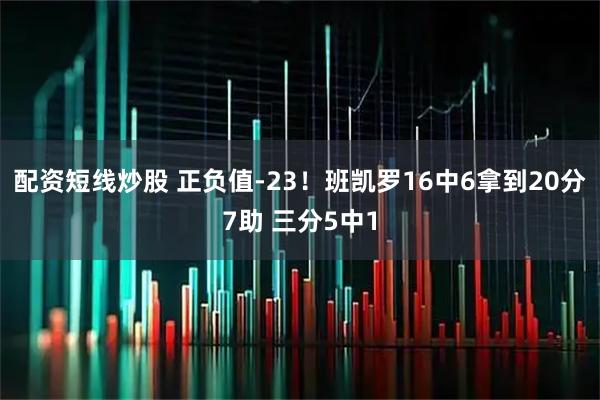 配资短线炒股 正负值-23！班凯罗16中6拿到20分7助 三分5中1